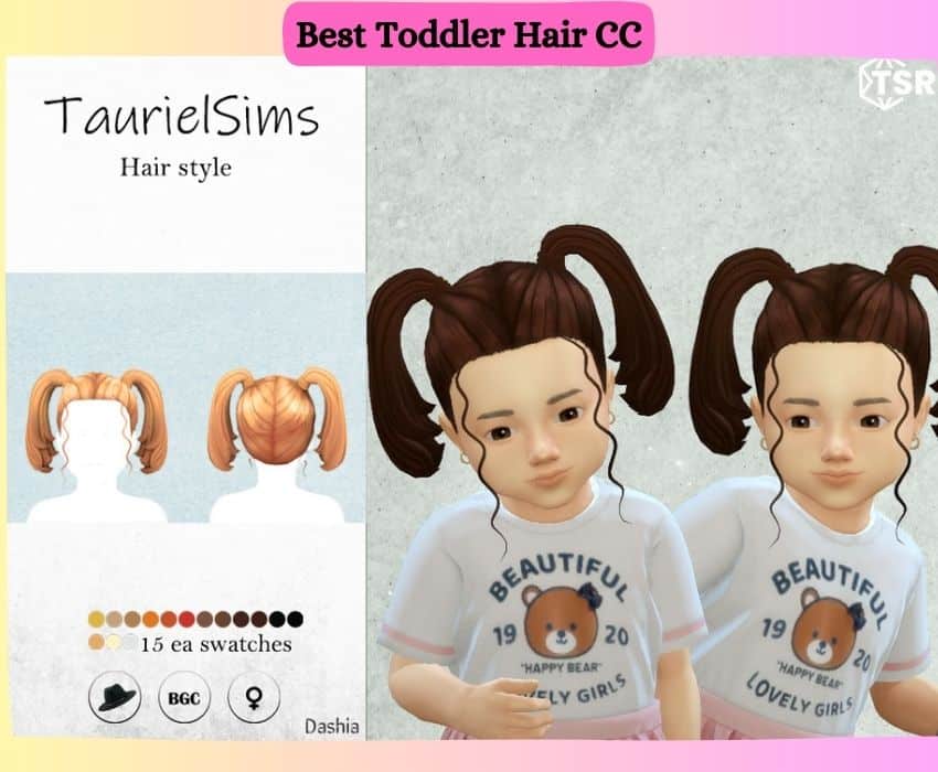 pigtails on toddler sim