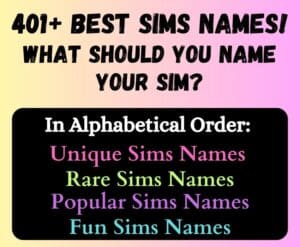 best sims names!