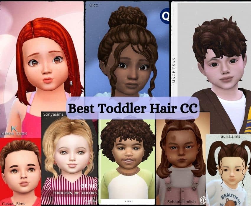 15 Adorable Sims 4 Toddler Hair Cc Boy And Girl Toddler Hairstyles