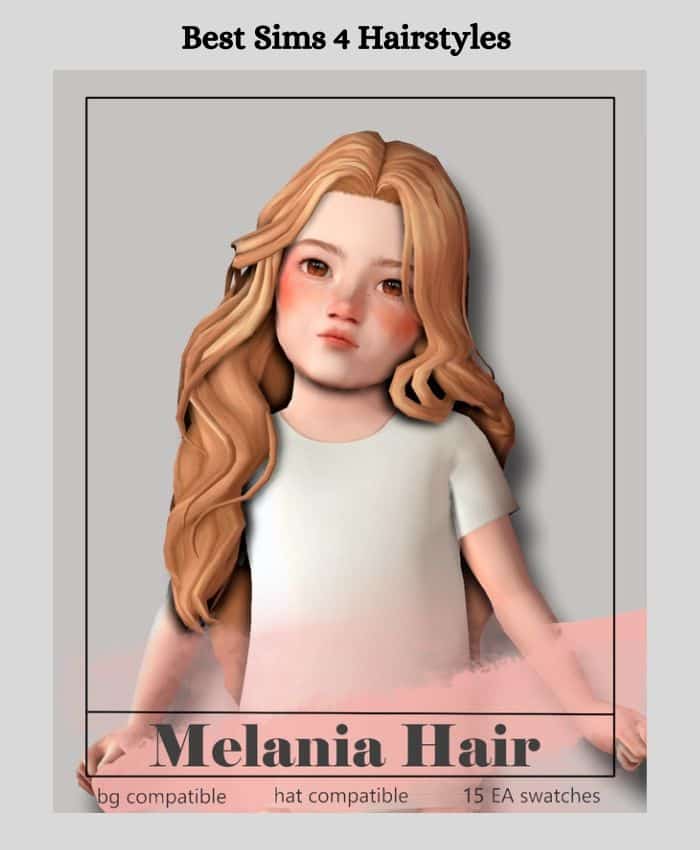 toddler sim with long curled hair