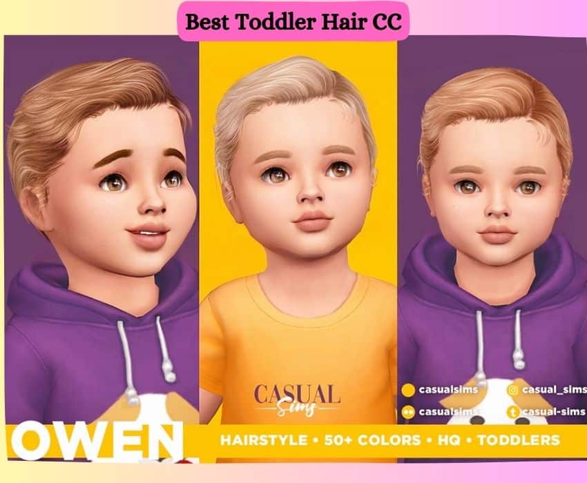 Short hair on male toddler