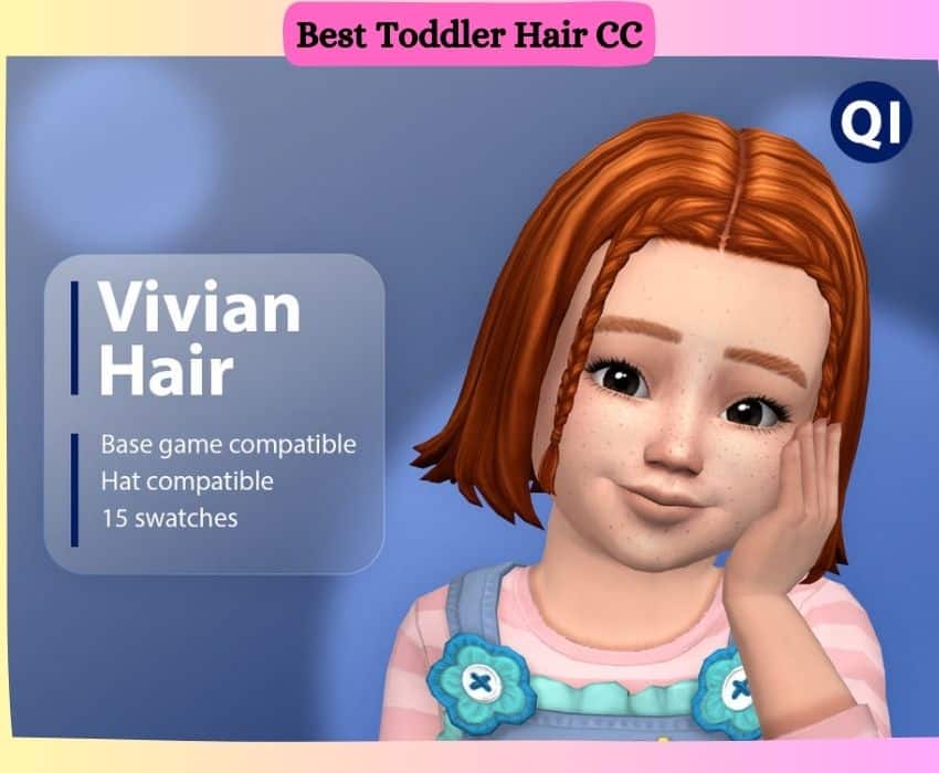 sims 4 toddler with short hair and braids