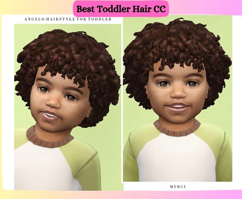 toddler boy sim with short curly hair