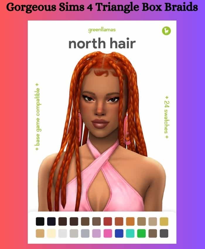 sims braid hair cc