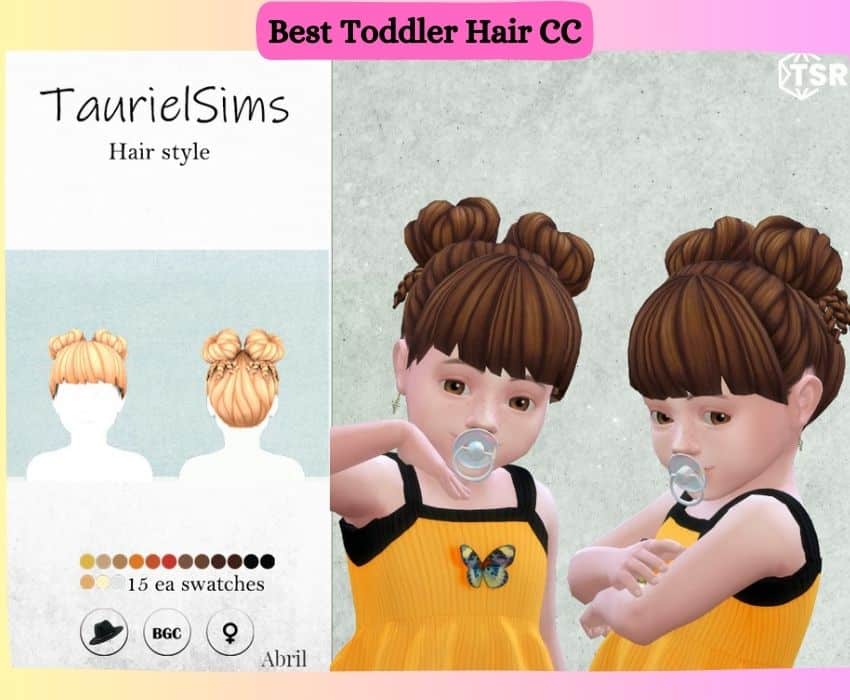 sims 4 toddler with space buns