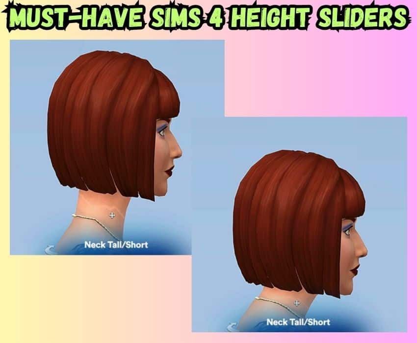 Sims 4 neck height slider