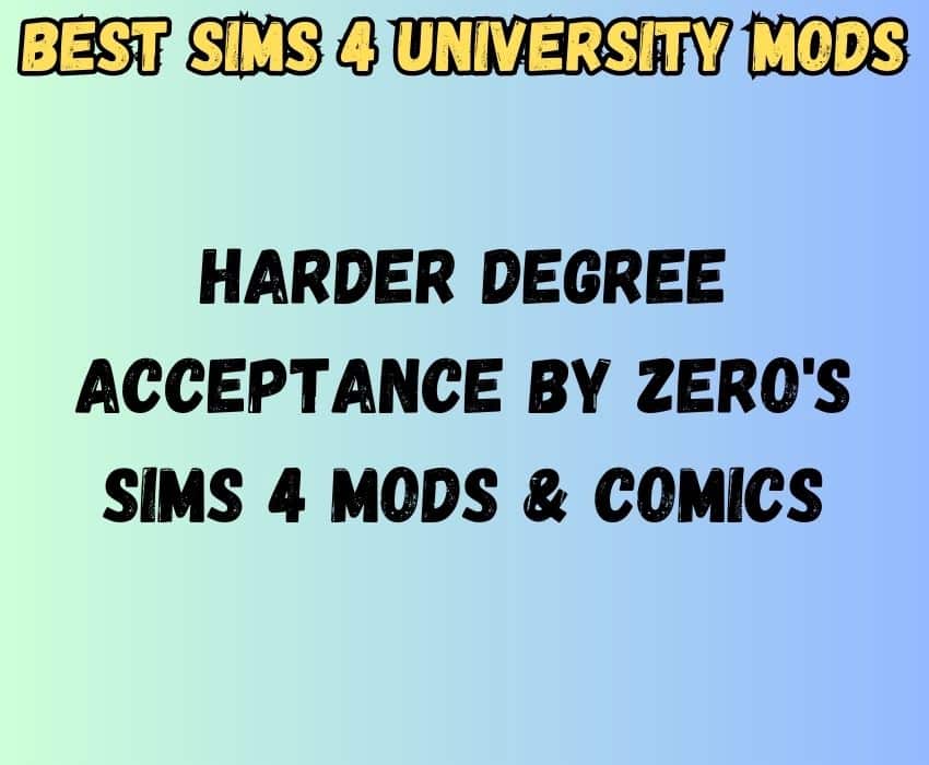 Harder degree acceptance 