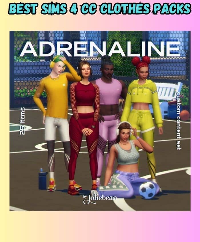 Sims 4 Clothes Pack Adrenaline 