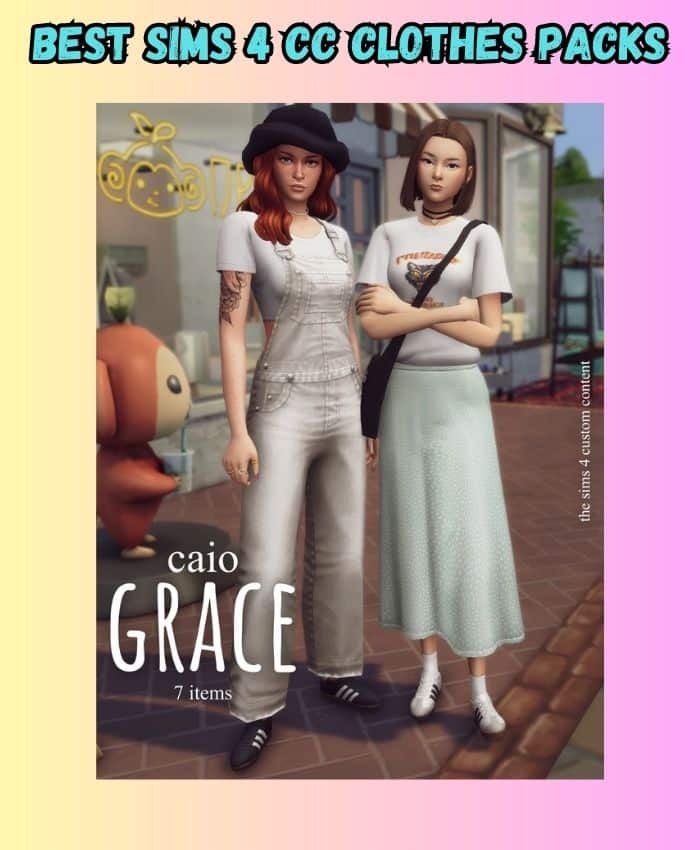 sims 4 grace clothes pack