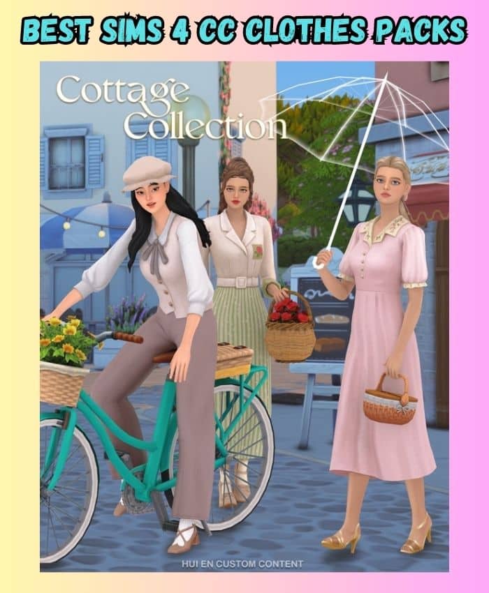 sims 4 cottage collection clothes pack