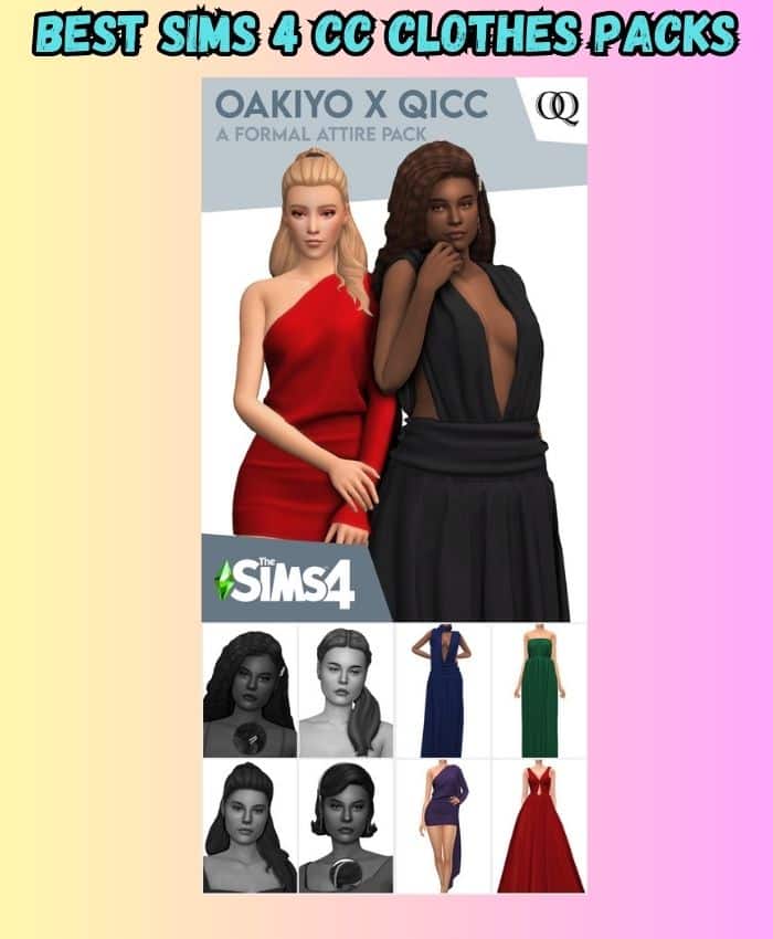 Sims 4 formal attire pack