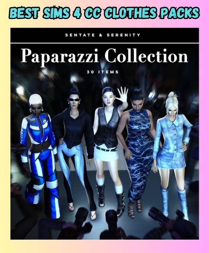 sims 4 paparazzi collection clothes set