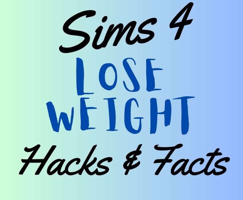 Sims 4 lose weight