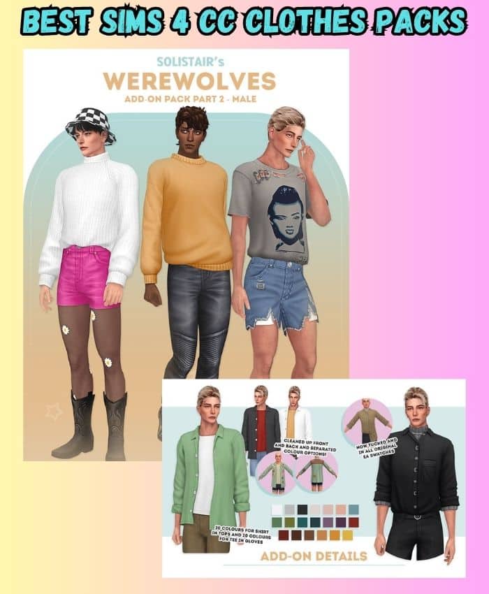 sims 4 werewolves add on pack clothes 
