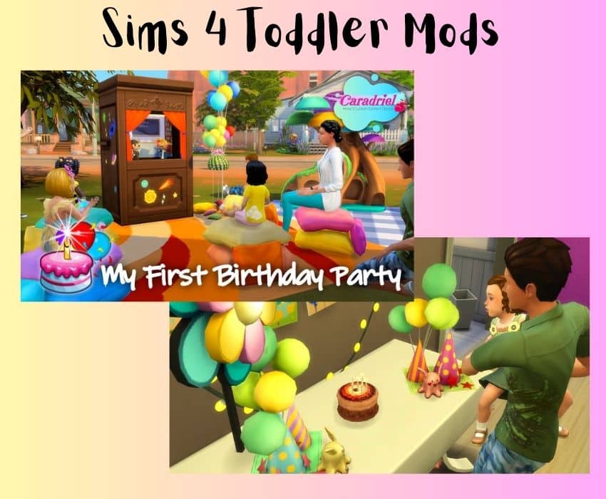 sims 4 toddler first birthday party mod