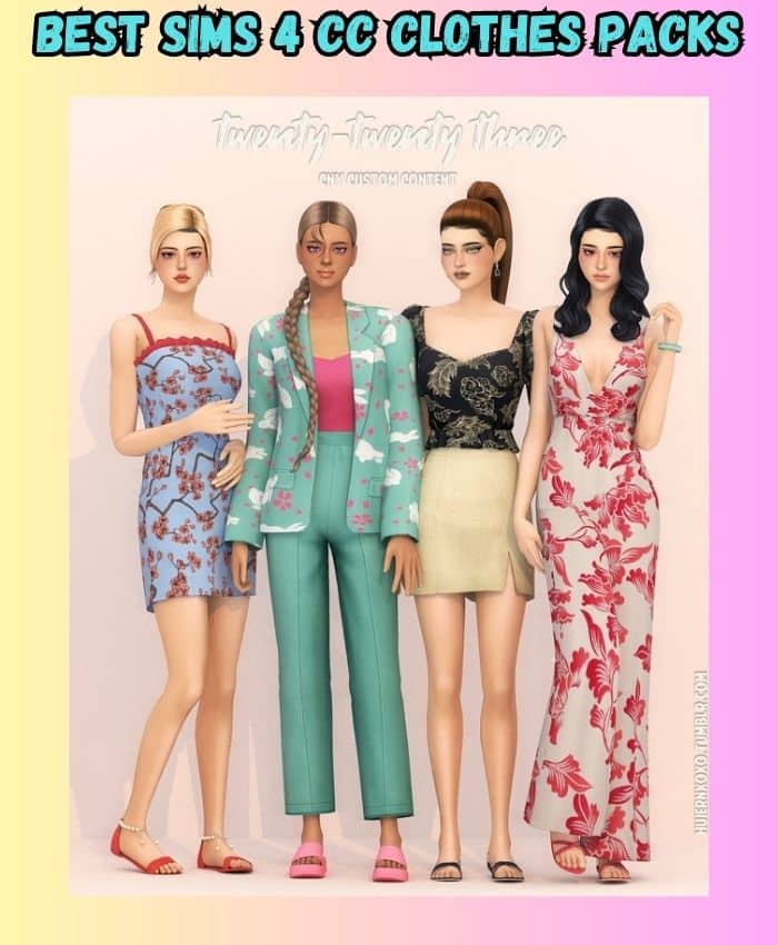 Sims 4 23 outfits pack
