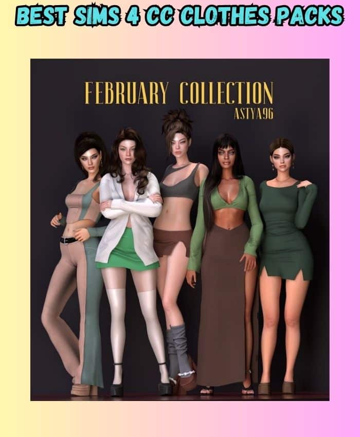 sims 4 february collection clothes pack cc