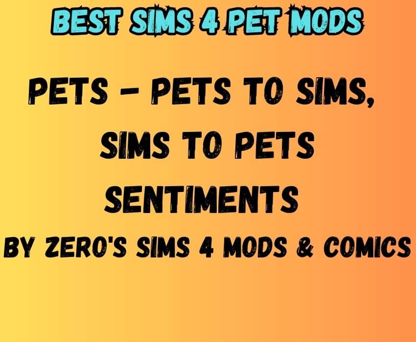 pets to sims, sims to pets sentiments 