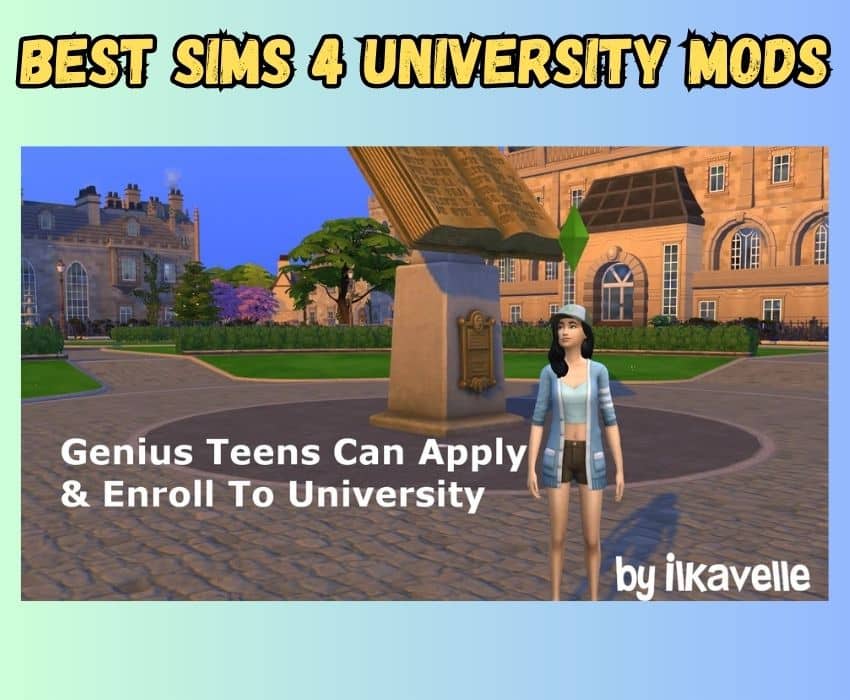 Sims 4 Genius Teens can apply and enroll to uni