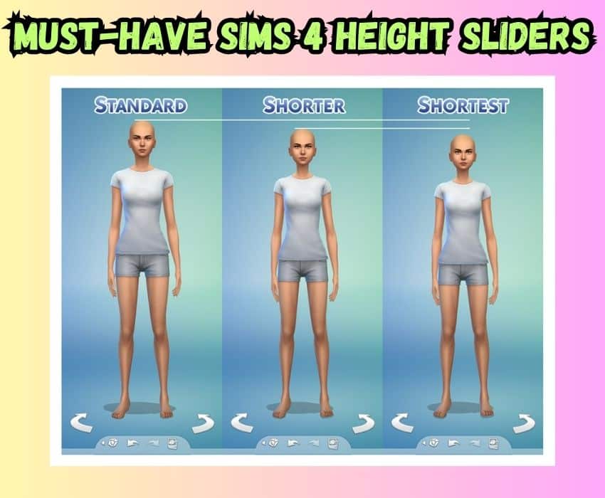 15 Must Have Sims 4 Height Slider Mods 2023 For Custom Tall Sims