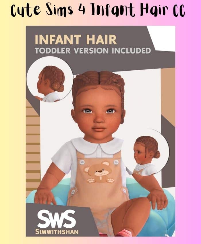 braids on infant sim