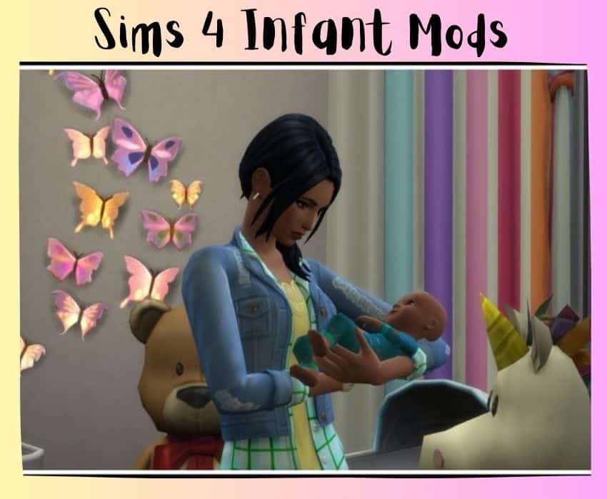 adult female sim with baby sim 