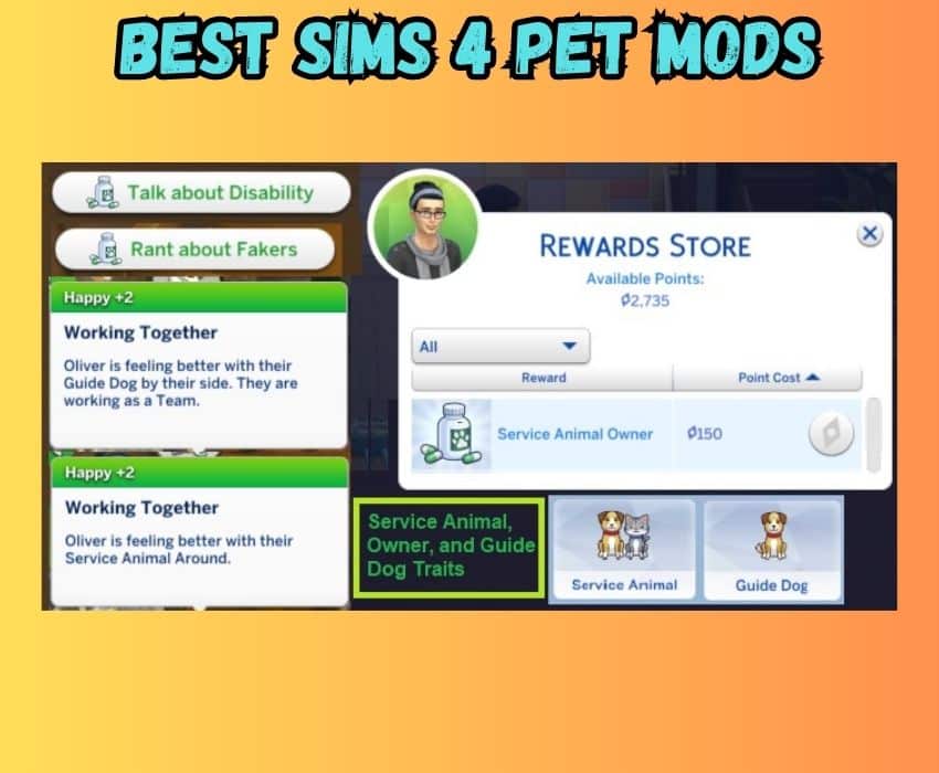 sims 4 service animal mod