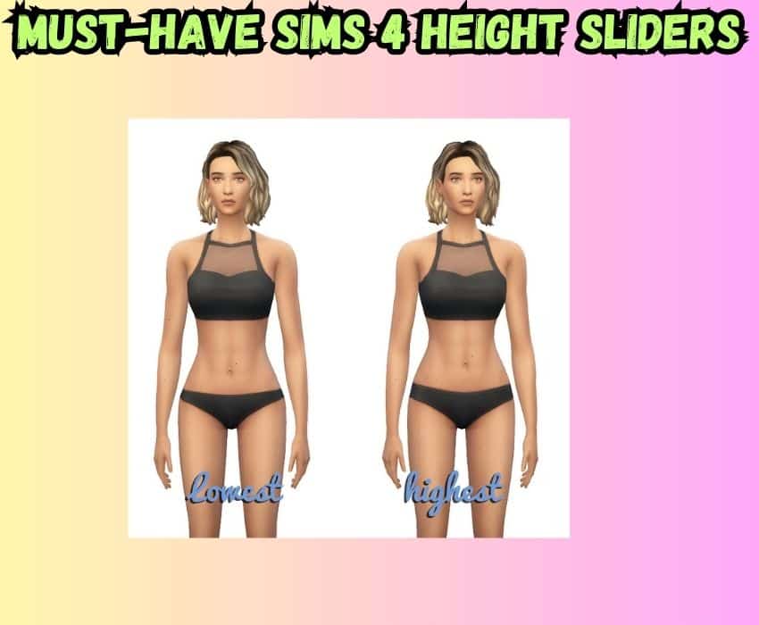 sims 4 waist height slider mod