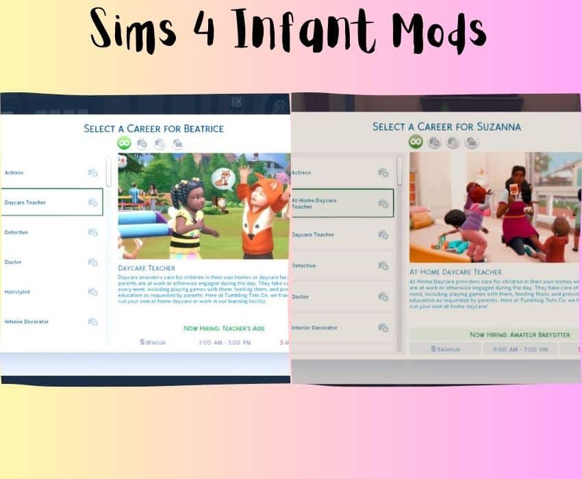 Sims 4 at home day care with sims