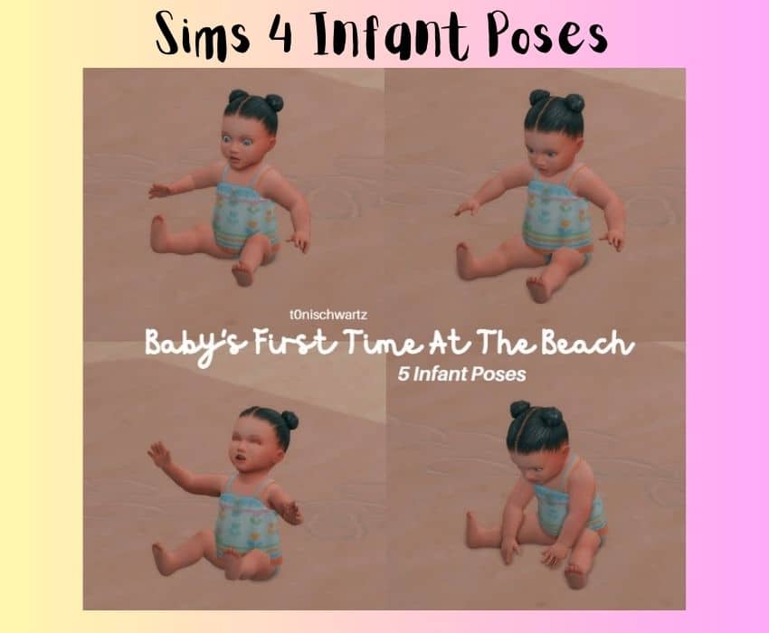 sims 4 infant poses in sand