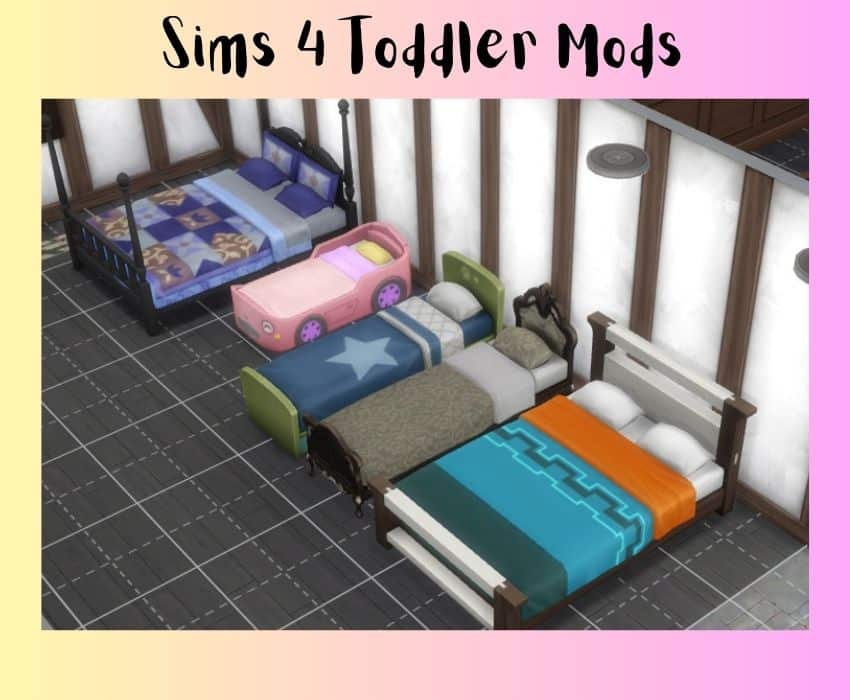 different beds for toddlers and other sims