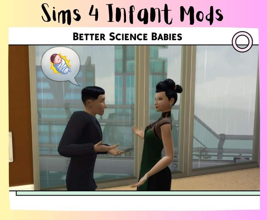 two sims having a better science babies interaction