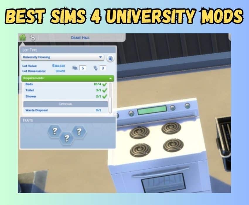 sims 4 university mod