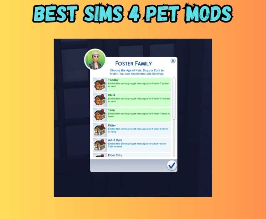 foster pets mod