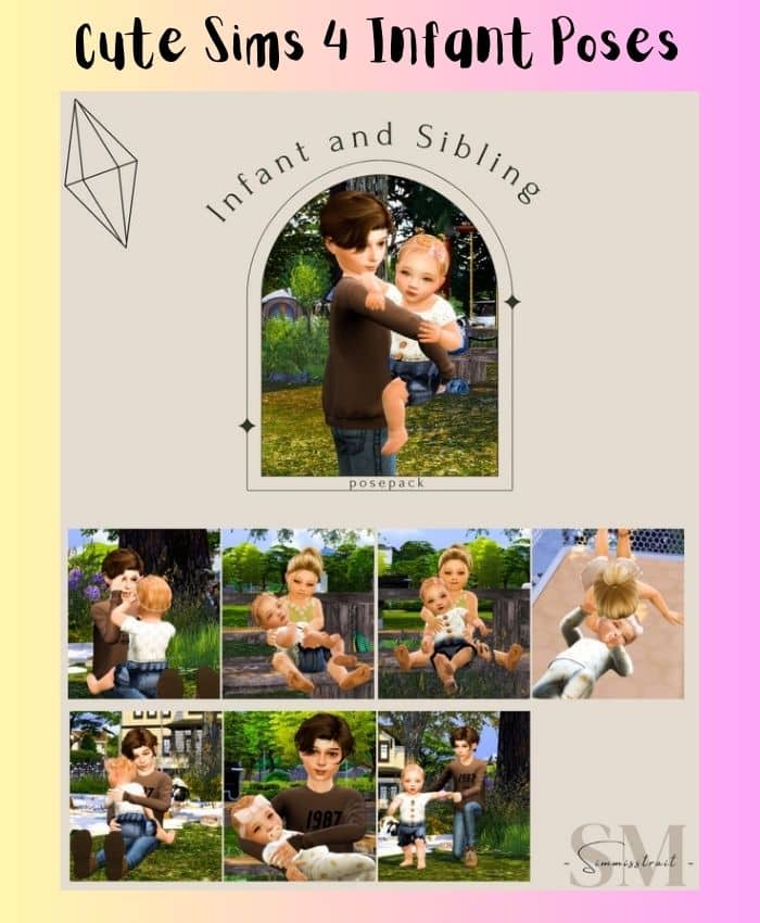 Sims 4 infant and sibling poses