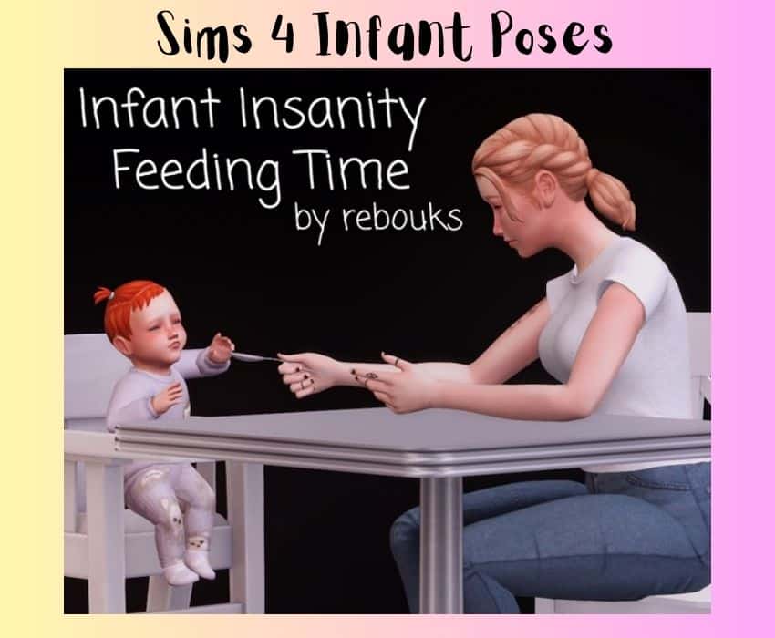 sim parent feeding their infant sim