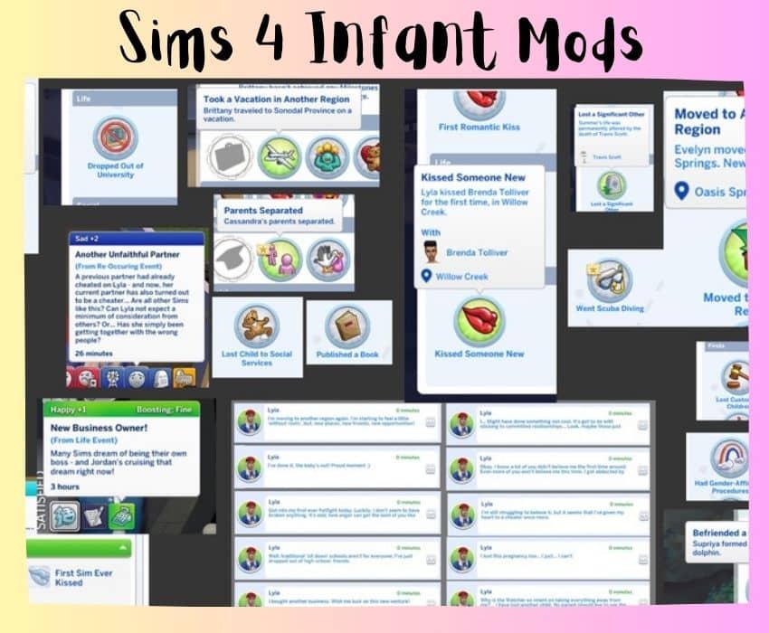 Sims 4 infant mods milestone expanded