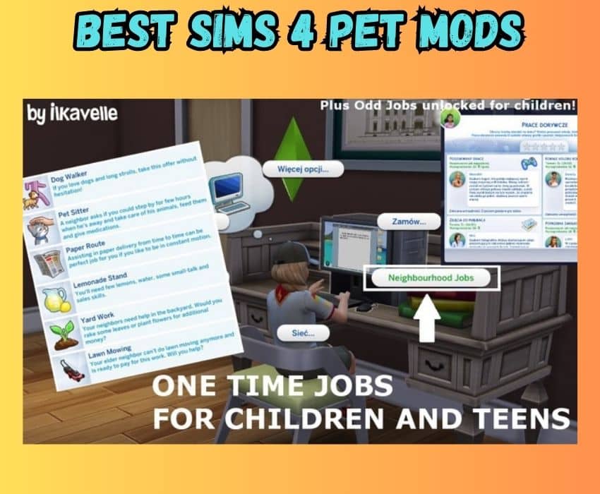 one time jobs for children and teens with pets