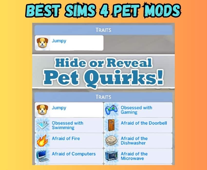 hide or reveal pet quirks mod