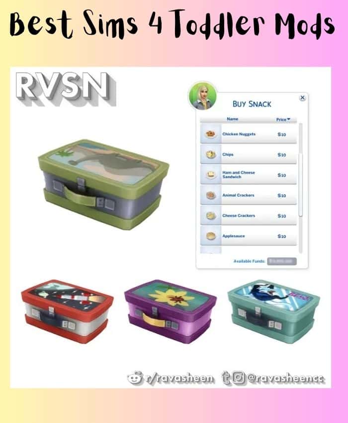 sims 4 lunchbox for toddlers