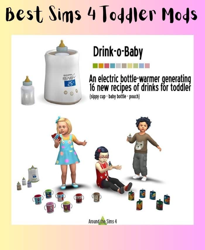 Sims 4 drink o baby with toddlers and their bottles