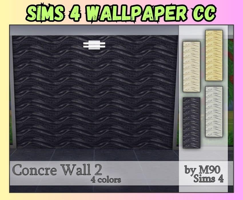 sims 4 textured wall cc