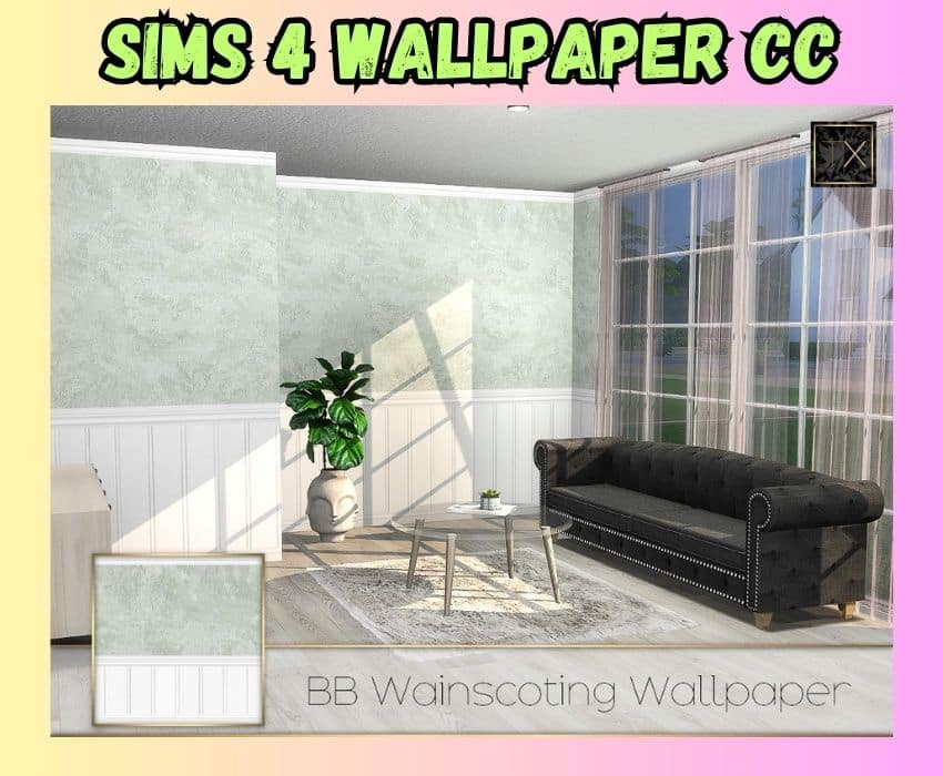 sims 4 wallpaper watercolor style with white panels