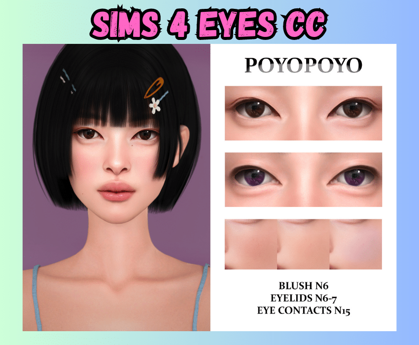 sims 4 asian eyes cc