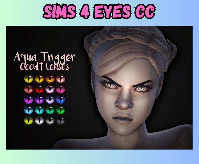 sims 4 occult lenses on female occult sim