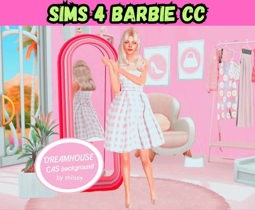 Barbie dreamhouse cas background