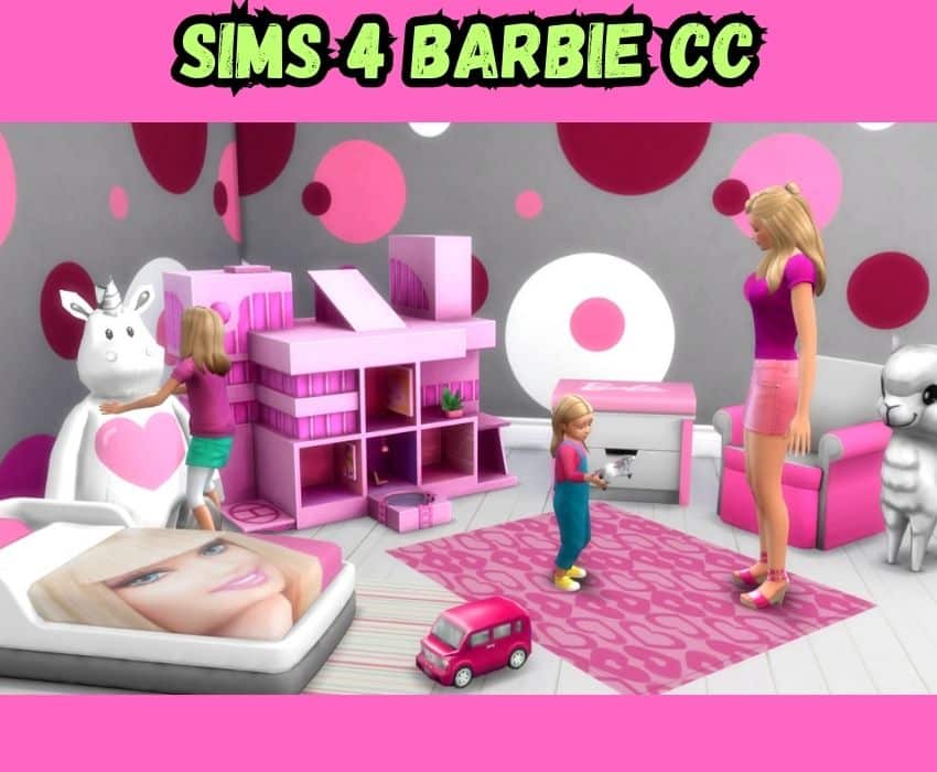 sims 4 barbie kids room set