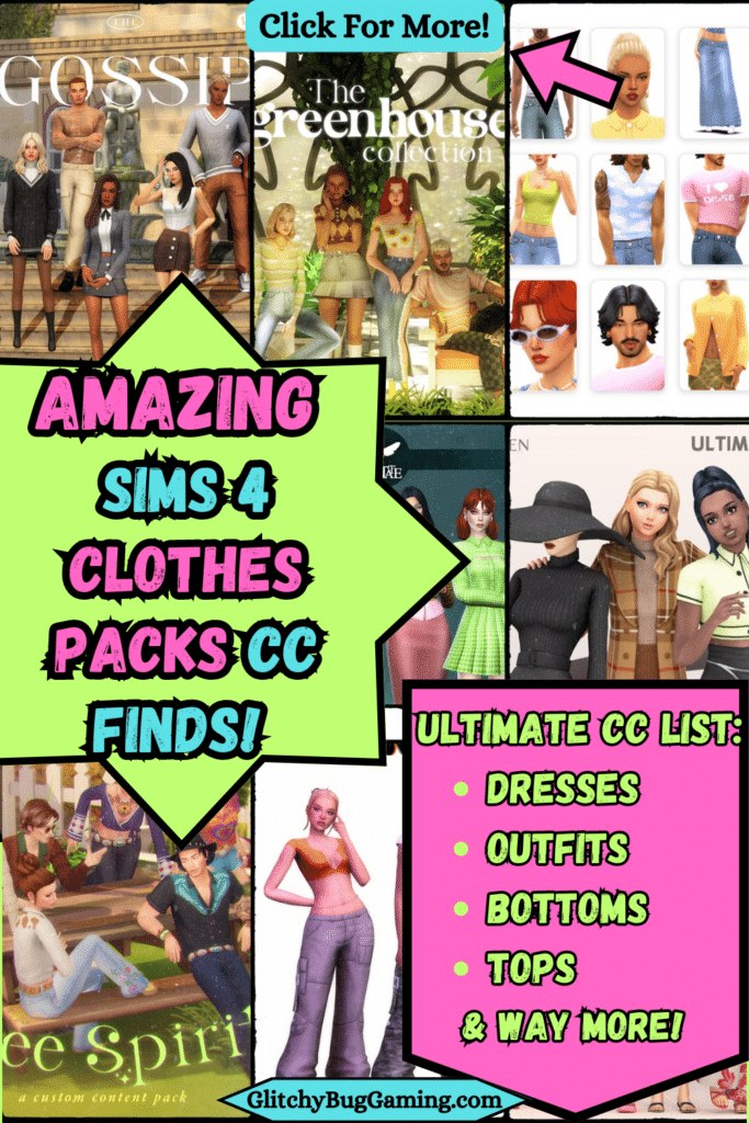 Sims 4 clothes packs cc