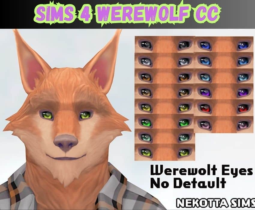 sims 4 werewolf eyes no feault