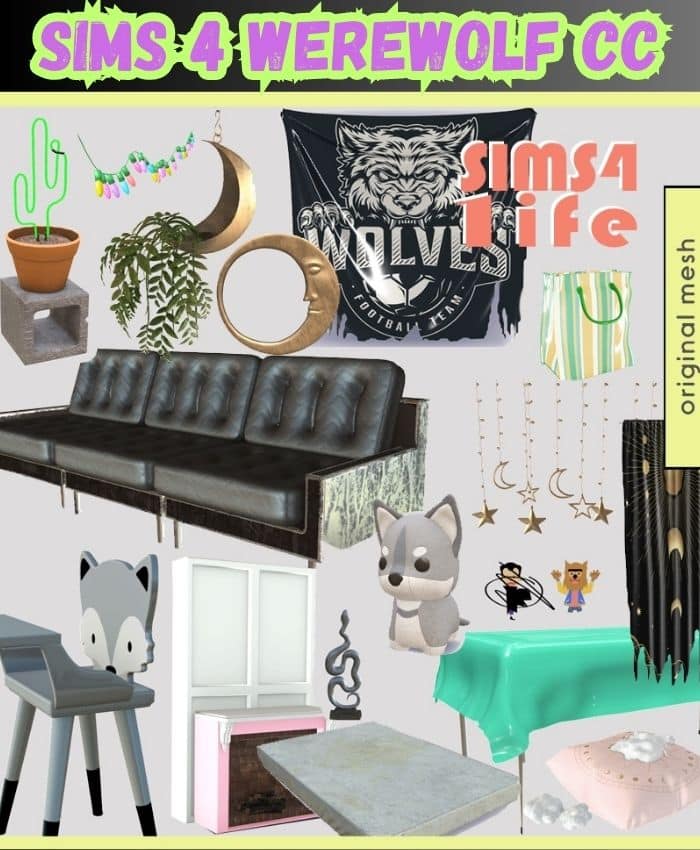 sims 4 werewolf clutter cc